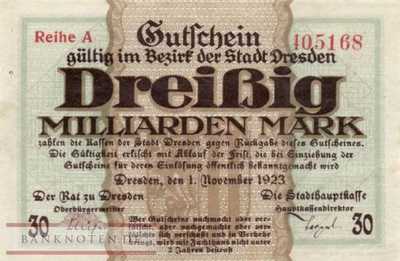 Dresden - 30 Milliarden Mark (#I23_1072l_XF)