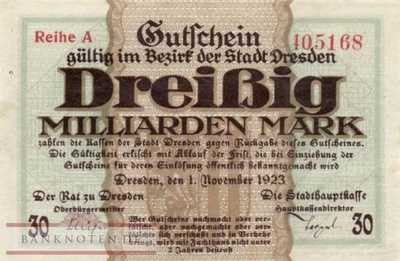 Dresden - 30 Billion Mark (#I23_1072l_XF)