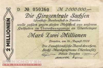 Dresden - 2 Millionen Mark (#I23_1096c-1_F)