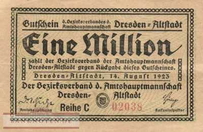 Dresden - 1 Million Mark (#I23_1120b_VF)