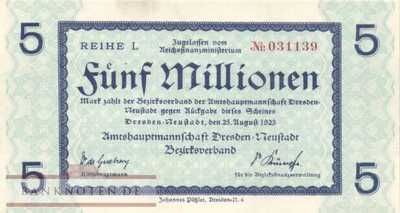 Dresden - 5 Millionen Mark (#I23_1121c_UNC)