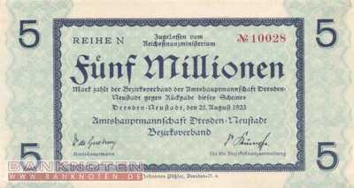 Dresden-Neustadt - 5 Million Mark (#I23_1121c_VF)