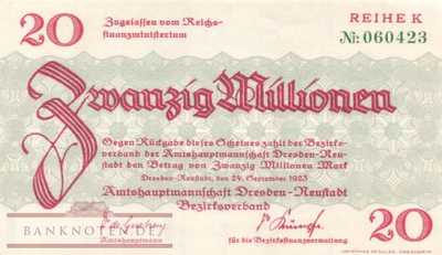 Dresden-Neustadt - 20 Million Mark (#I23_1121d-1_UNC)
