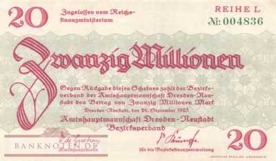Dresden-Neustadt - 20 Million Mark (#I23_1121d-2_AU)