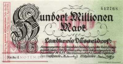 Düsseldorf - 100 Million Mark (#I23_1178f-1_UNC)