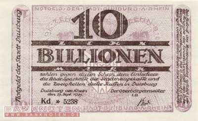 Duisburg - 10 Billionen Mark (#I23_1179q-7_UNC)