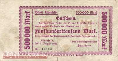 Elberfeld - 500.000  Mark (#I23_1294a_VG)