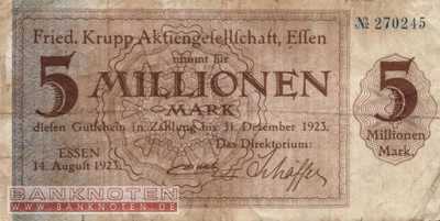 Essen - Krupp AG - 5 Million Mark (#I23_1429g_F)