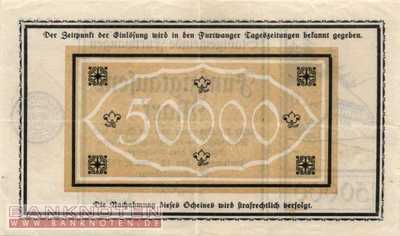 Furtwangen - 50.000  Mark (#I23_1670a_VF)