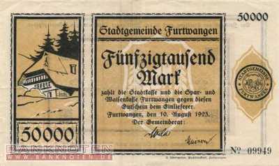 Furtwangen - 50.000  Mark (#I23_1670a_VF)