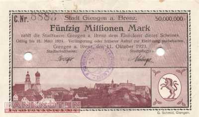 Giengen - 50 Million Mark (#I23_1784c-1_VF)