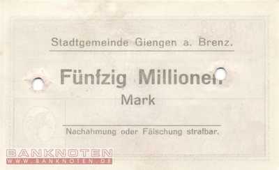 Giengen - 50 Million Mark (#I23_1784e-1_AU)