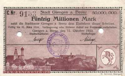 Giengen - 50 Million Mark (#I23_1784e-1_F)