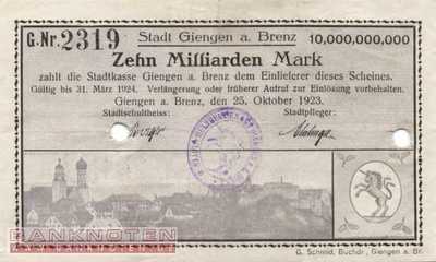Giengen - 10 Billion Mark (#I23_1784p-1_VF)