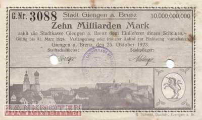 Giengen - 10 Billion Mark (#I23_1784q-1_VF)