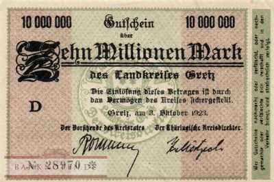 Greiz - 10 Million Mark (#I23_1896e-1_AU)