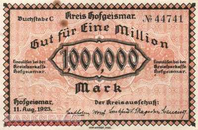Hofgeismar - 1 Million Mark (#I23_2410a-3-1_AU)
