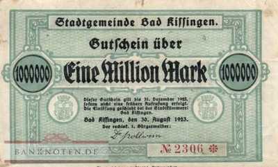 Kissingen, Bad - 1 Million Mark (#I23_2665c-2_F)