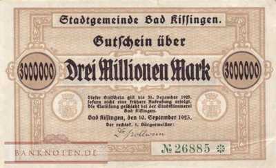 Kissingen, Bad - 3 Million Mark (#I23_2665e-1_F)