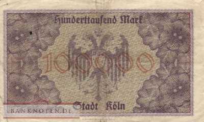 Köln - 100.000  Mark (#I23_2684a_F)