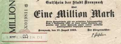 Kreuznach, Bad - 1 Million Mark (#I23_2812f-1-2_VF)