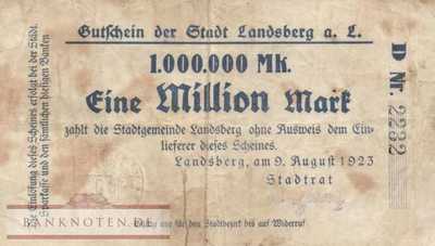 Landsberg am Lech - 1 Million Mark (#I23_2883a-4_VG)