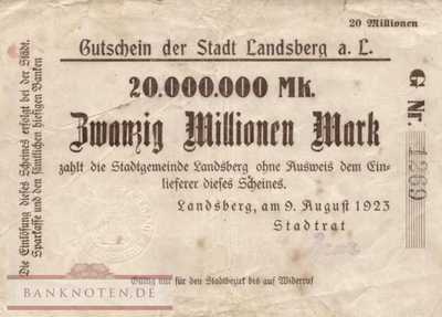 Landsberg am Lech - 20 Million Mark (#I23_2883b-2_F)