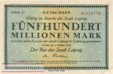Leipzig - 500 Millionen Mark (#I23_2986b-1_AU)
