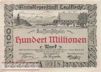 Leutkirch - 100 Millionen Mark (#I23_3241c-1_VF)
