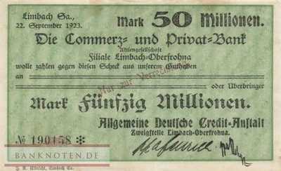 Limbach - 50 Millionen Mark (#I23_3274-1l_XF)