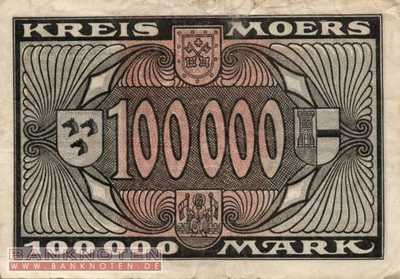Moers - 100.000  Mark (#I23_3593a_F)