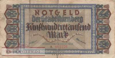Nürnberg - 500.000  Mark (#I23_3970b-1_VG)