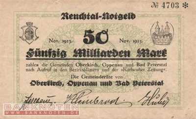 Oberkirch, Oppenau, ... - 50 Billion Mark (#I23_4027c_VF)