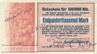 Oos-Baden - 100.000  Mark (#I23_4177a-1E_AU)