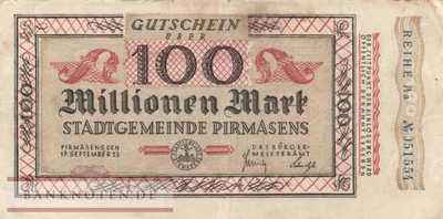 Pirmasens - 100 Millionen Mark (#I23_4313w_F)