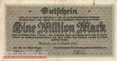 Plauen - 1 Million Mark (#I23_4331b_F)