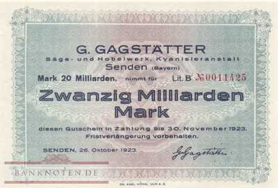 Senden - 20 Milliarden Mark (#I23_4470-2_UNC)