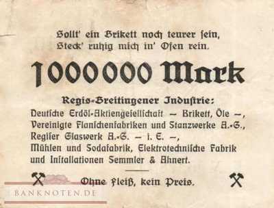 Regis-Breitlingen - 1 Million Mark (#I23_4479e-5_VG)