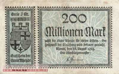 Rheydt - 200 Millionen Mark (#I23_4561i-1_VF)