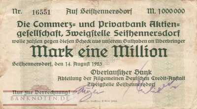 Seifhennersdorf - 1 Million Mark (#I23_4754_VG)