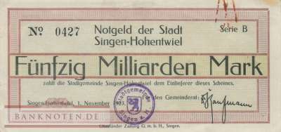 Singen - 50 Milliarden Mark (#I23_4795u-1_VF)