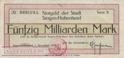 Singen - 50 Milliarden Mark (#I23_4795u-9_VF)