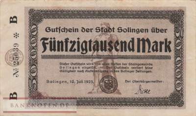 Solingen - 50.000  Mark (#I23_4809a-2_VF)