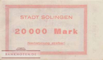 Solingen - 20.000  Mark (#I23_4809b-1_XF)
