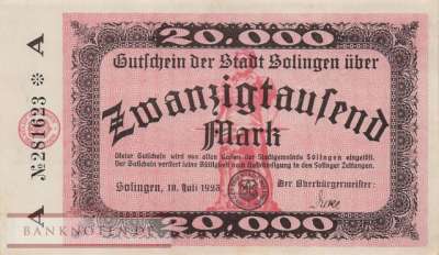 Solingen - 20.000  Mark (#I23_4809b-1_XF)