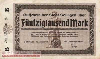 Solingen - 50.000  Mark (#I23_4809b-2_VF)