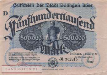 Solingen - 500.000  Mark (#I23_4809c_VF)