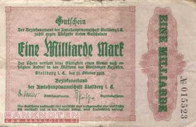 Stollberg - 1 Milliarde Mark (#I23_4892k_VG)