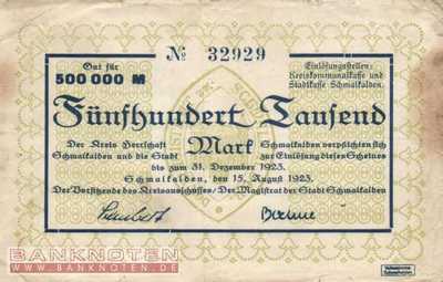 Schmalkalden - 500.000  Mark (#I23_4989a-2_F)