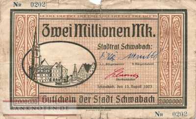 Schwabach - 2 Millionen Mark (#I23_5061b_G)